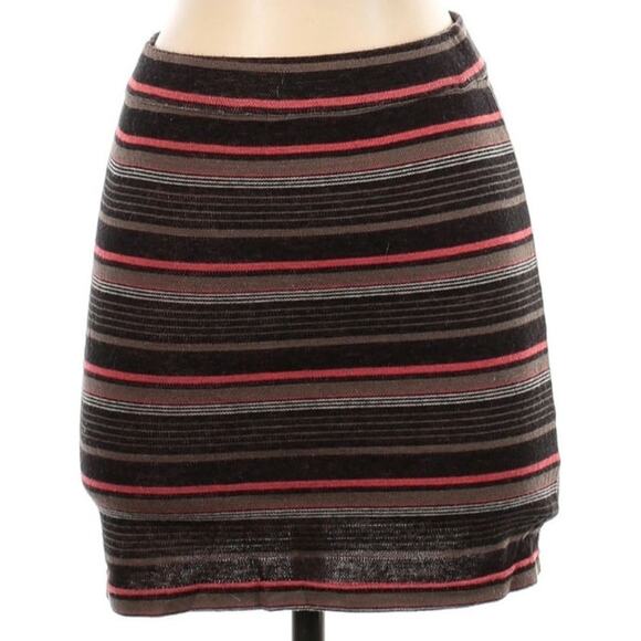 Free People Retro Stripe Stretchy Mini Skirt - Picture 3 of 9
